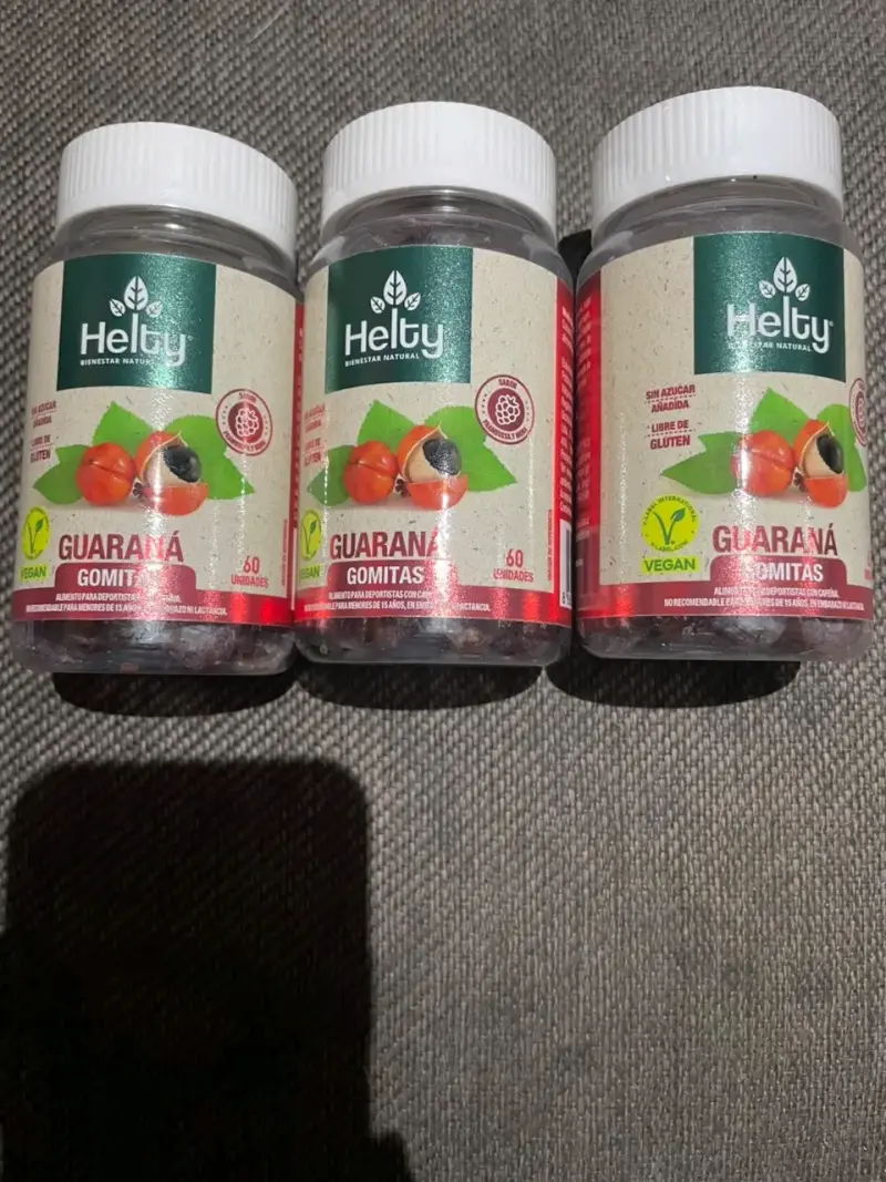 Helty Gomitas Guarana Energizantes  60 unidades - 2