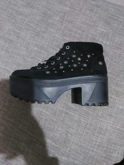 Botines negros plataforma - miniatura 1