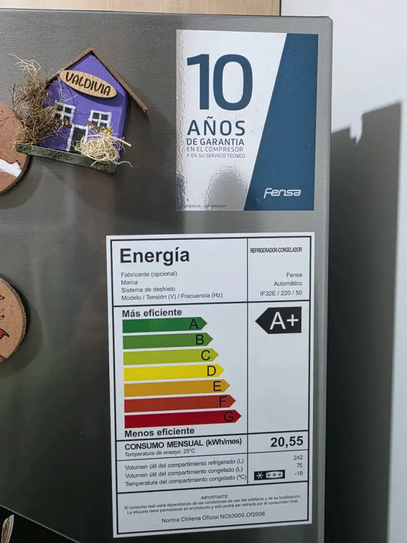 Refrigerador Fensa acero inoxidable - 3