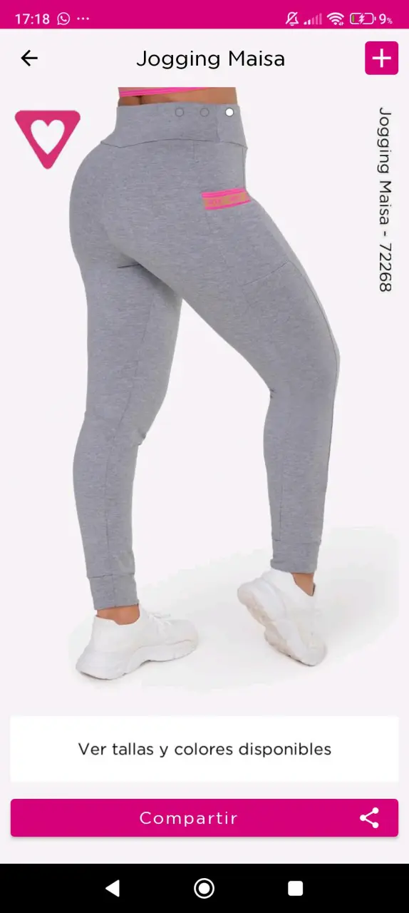 Leggings gris deportivo - 1