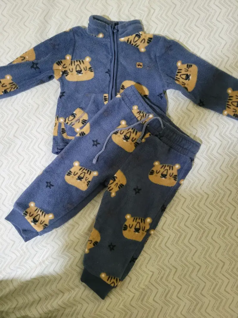 Conjunto polar infantil tigre - 1