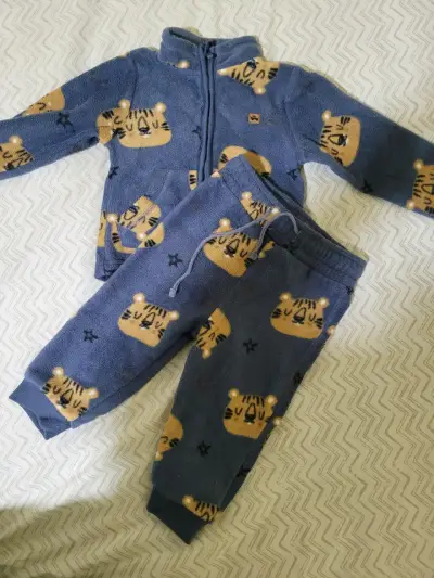 Conjunto polar infantil tigre - miniatura 1