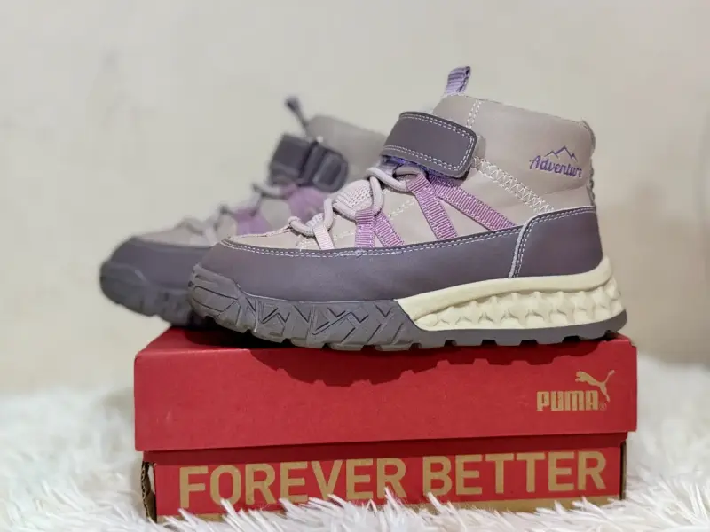 Zapatillas outdoor Adventure gris y lila - 2