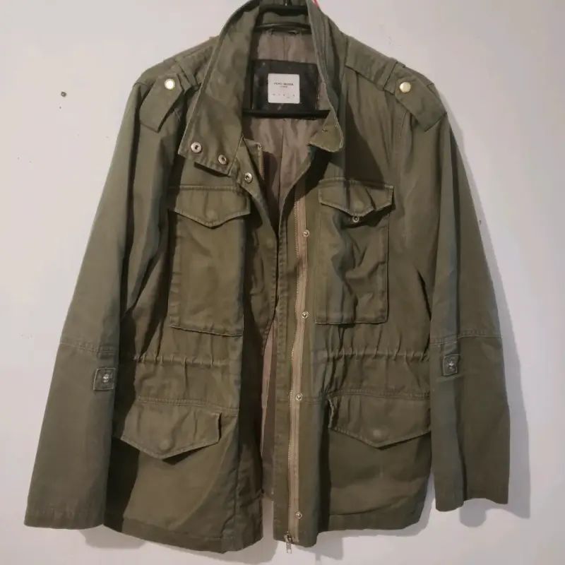 Chaqueta militar verde mujer - 1
