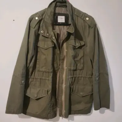 Chaqueta militar verde mujer - miniatura 1