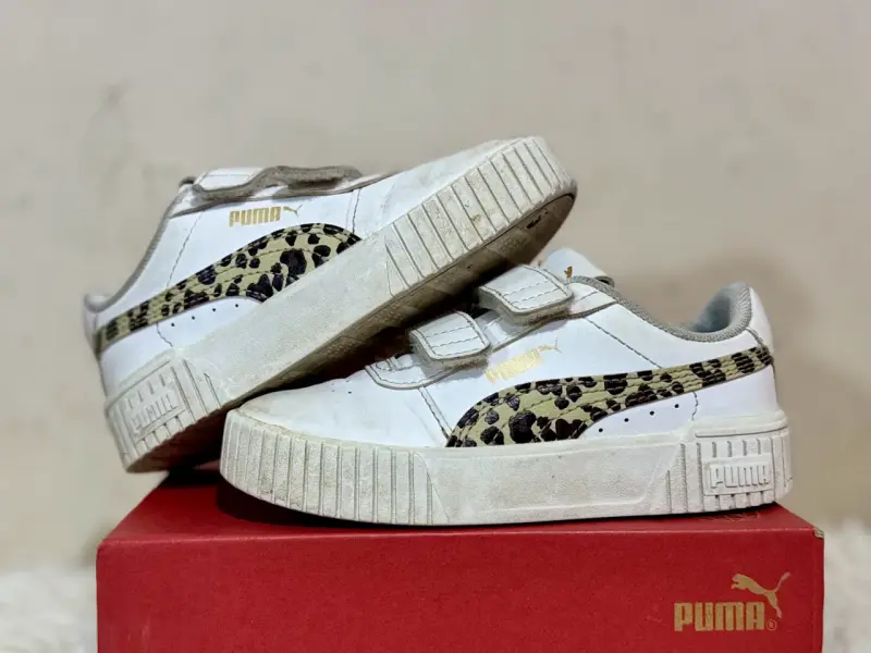 Zapatillas Puma blancas estampado leopardo - 1