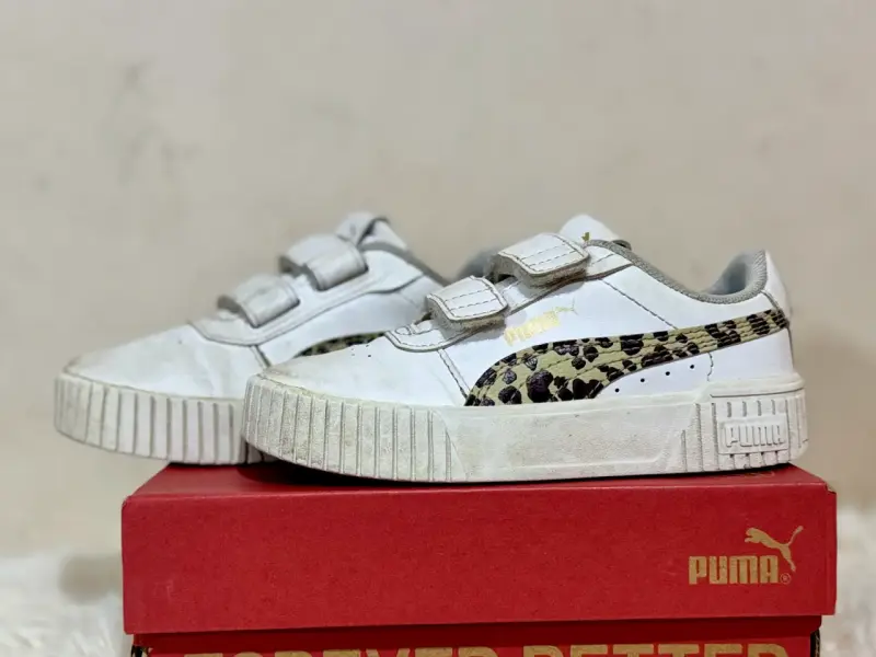 Zapatillas Puma blancas estampado leopardo - 2