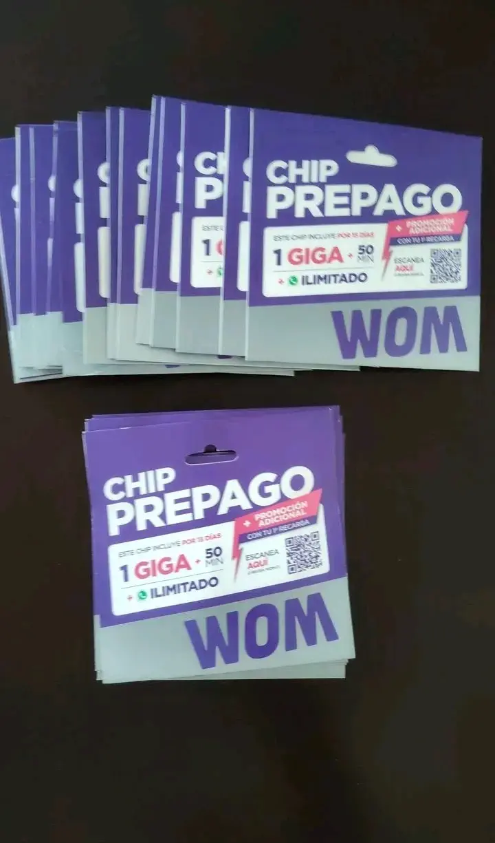 Chip prepago WOM 1 Giga - 1