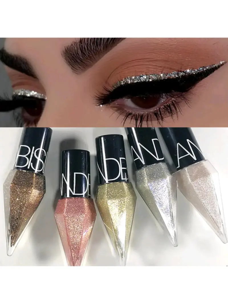 Delineador de ojos con glitter