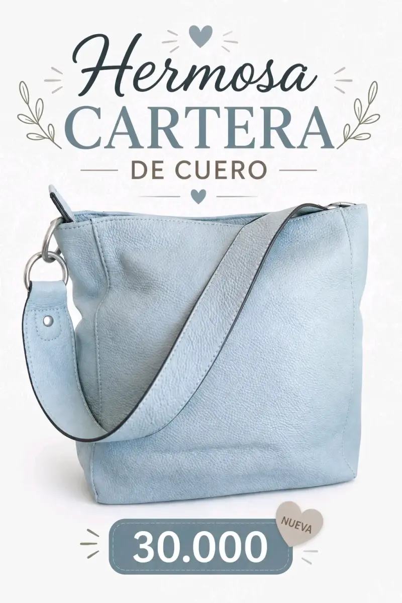 Tote rojo de cotele y cuero - 2