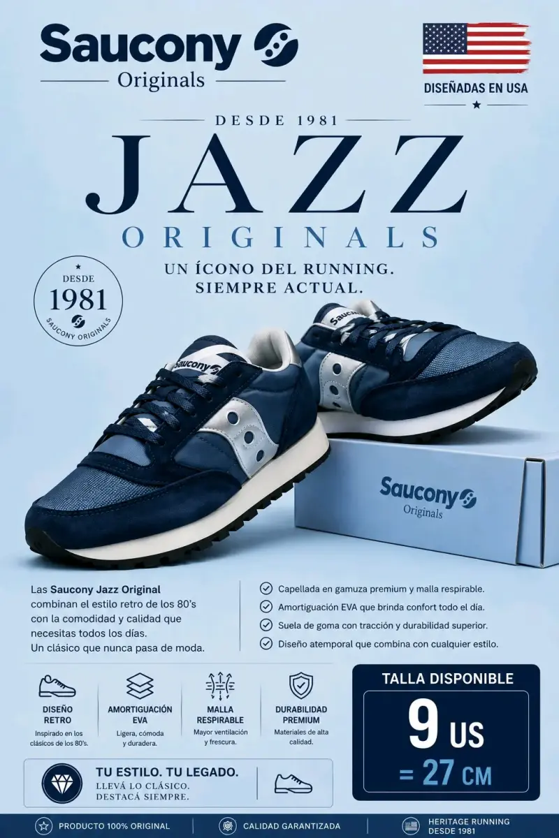 Zapatillas Saucony Jazz Original azul - 1