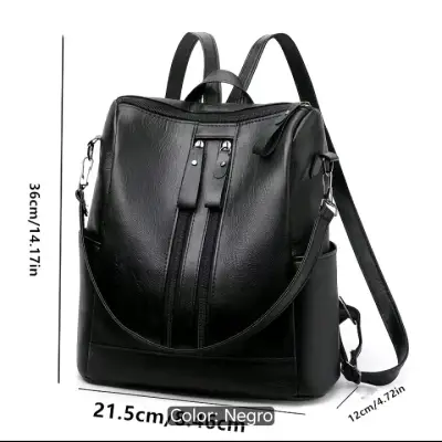 Mochila negra elegante - miniatura 1