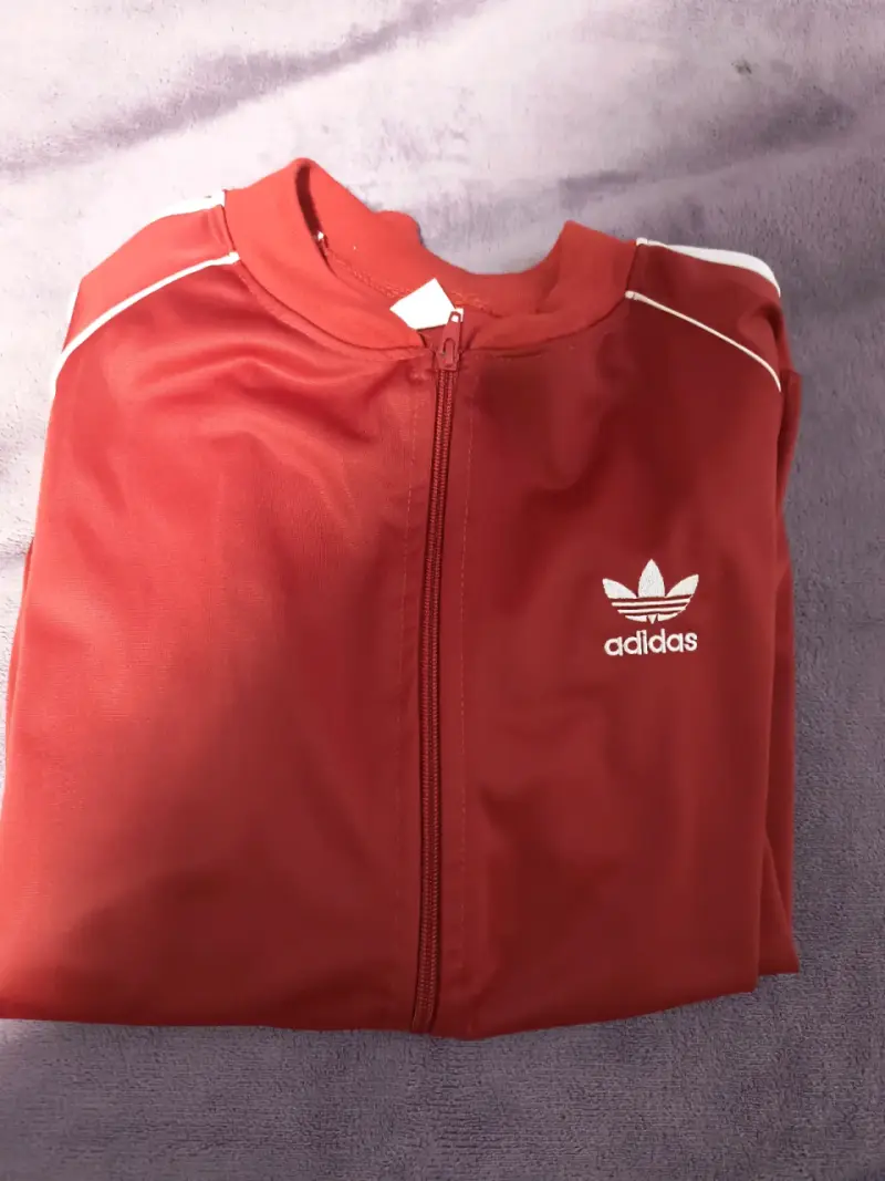 Chaqueta deportiva roja Adidas original talla M - 3