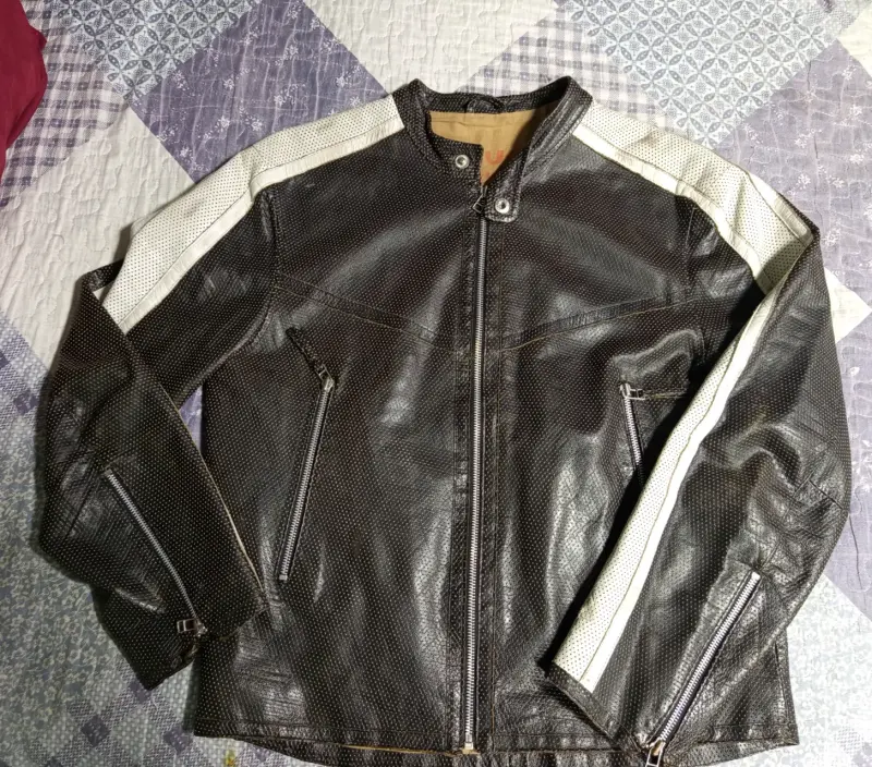 Chaqueta Fiorucci Original 100% Cuero Vintage - 1