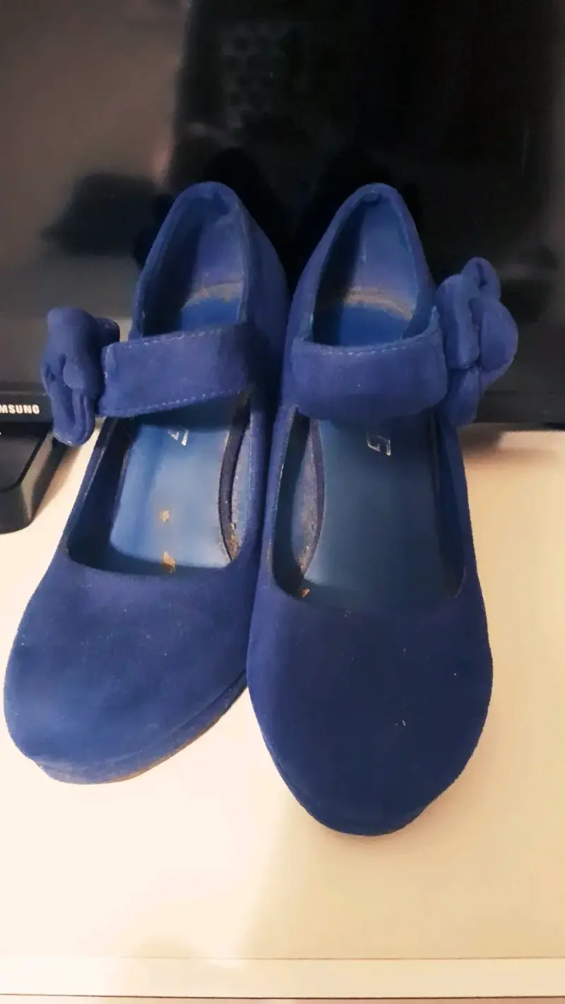 Tacones altos azul marino - 4