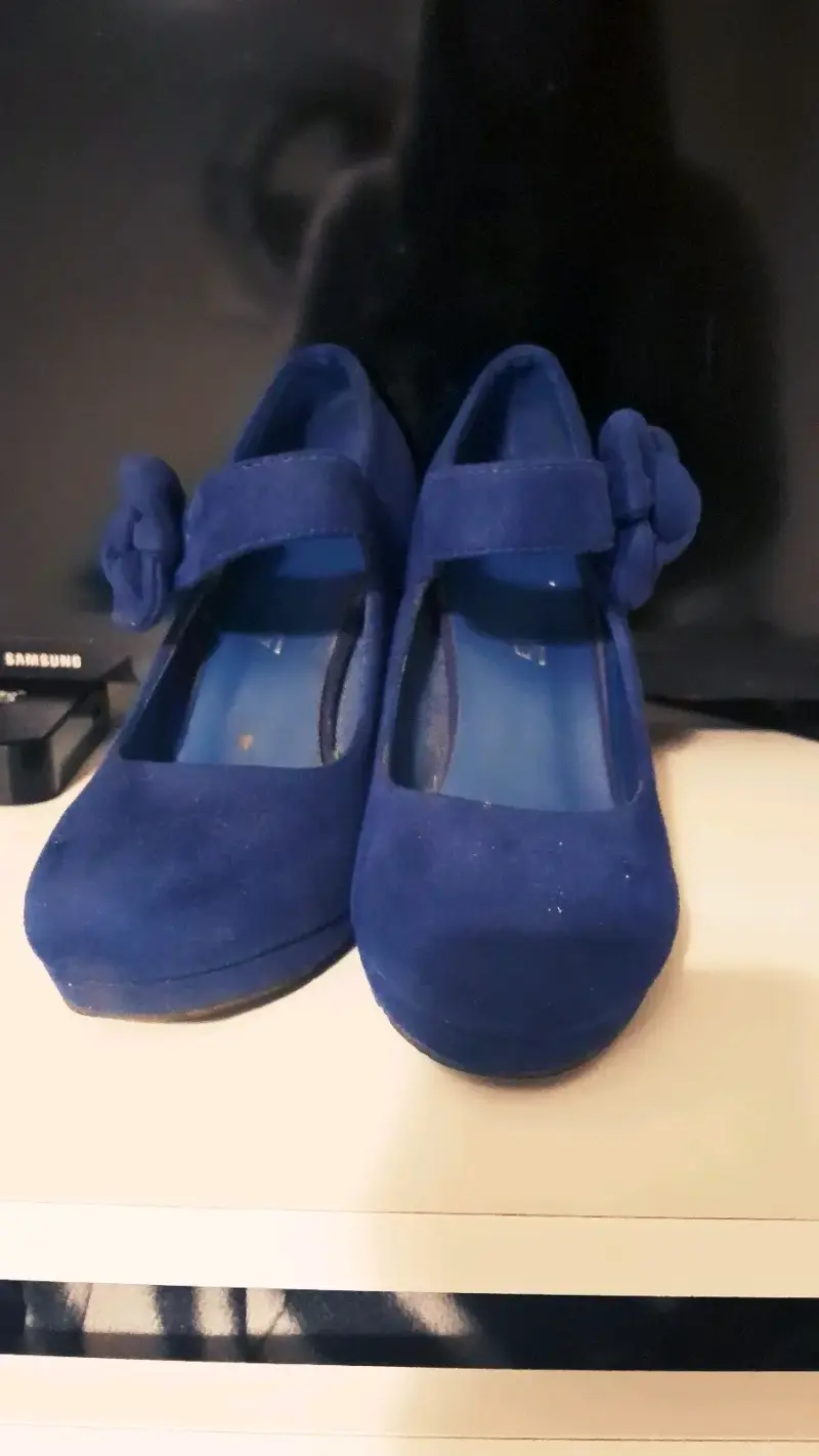 Tacones altos azul marino - 5