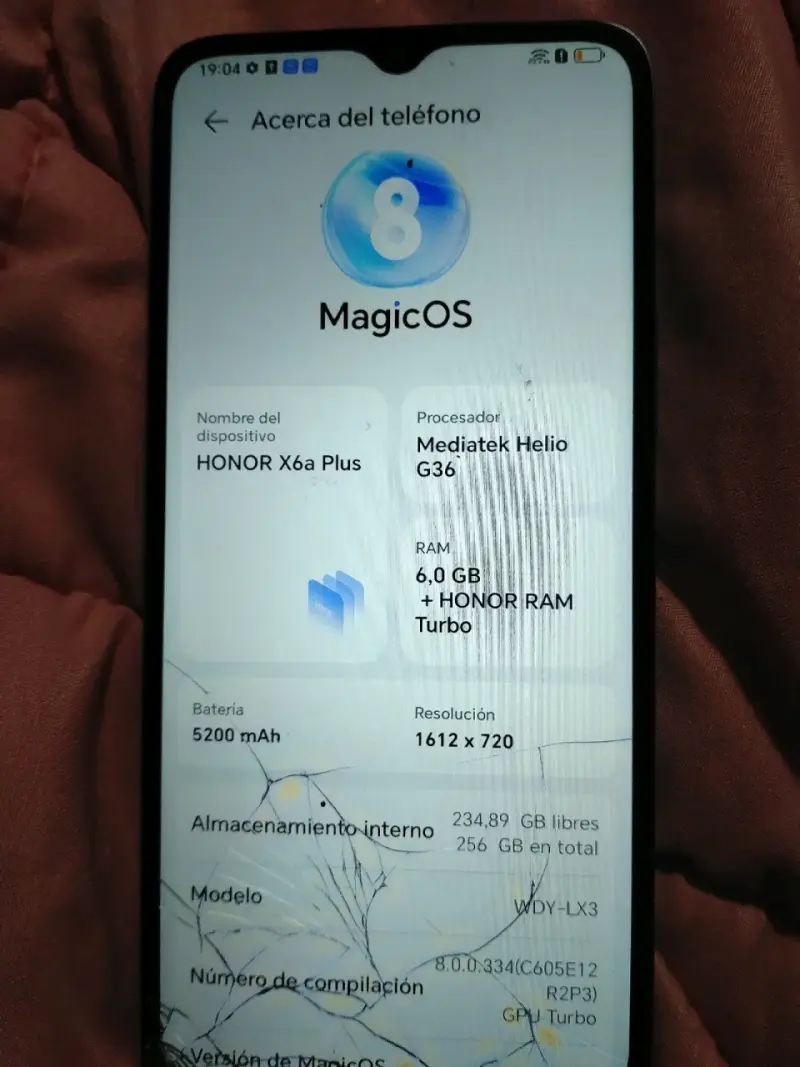 Honor X6a plus pantalla rota - 4