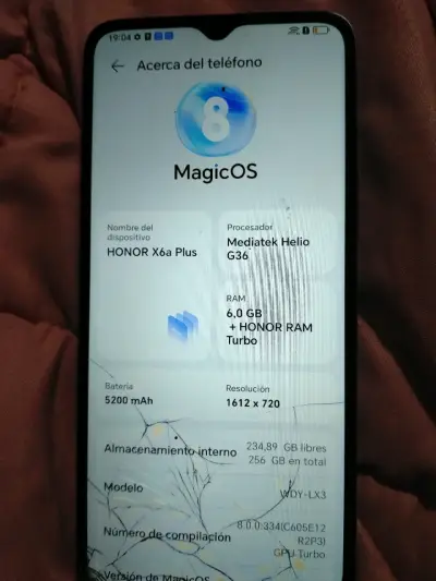 Honor X6a plus  pantalla rota - miniatura 4