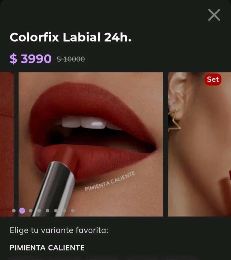 Labial Colorfix 24h Pimienta Caliente