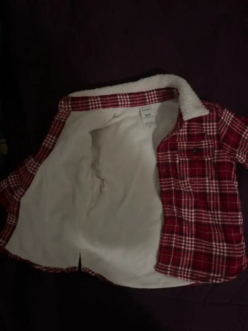 Camisa de lana a cuadros roja - 2