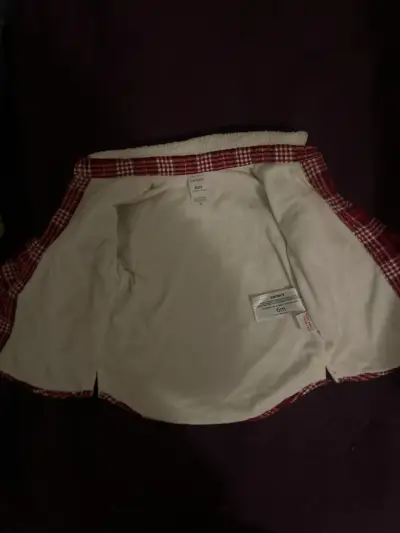 Camisa de lana a cuadros roja - miniatura 3