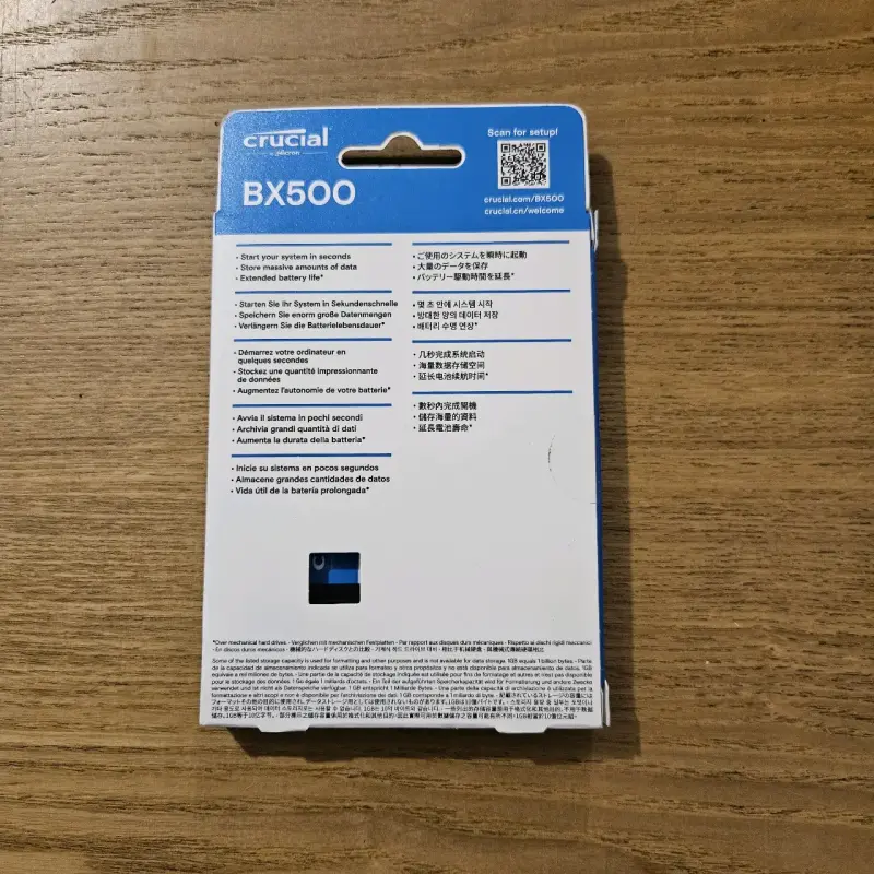 SSD Crucial BX500 500GB - 2