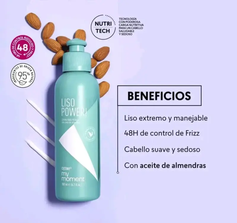 Crema Liso Power almendra - 1