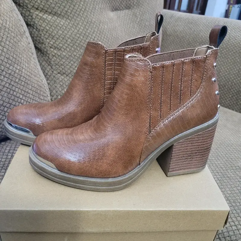 Botines elasticado café - 2