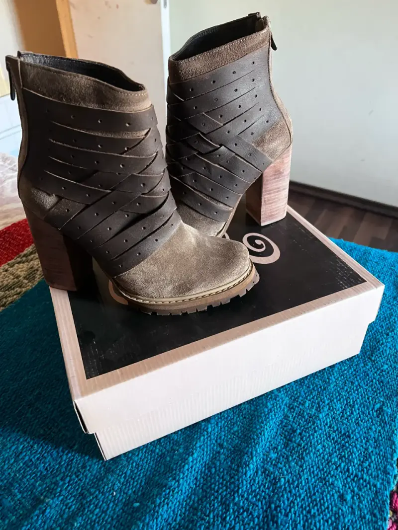 Botines de cuero marrones - 2