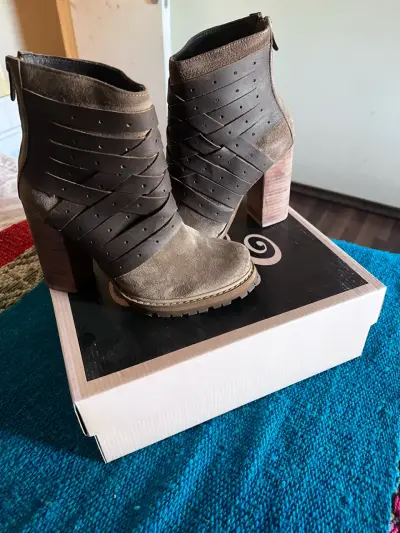 Botines de cuero marrones - miniatura 2