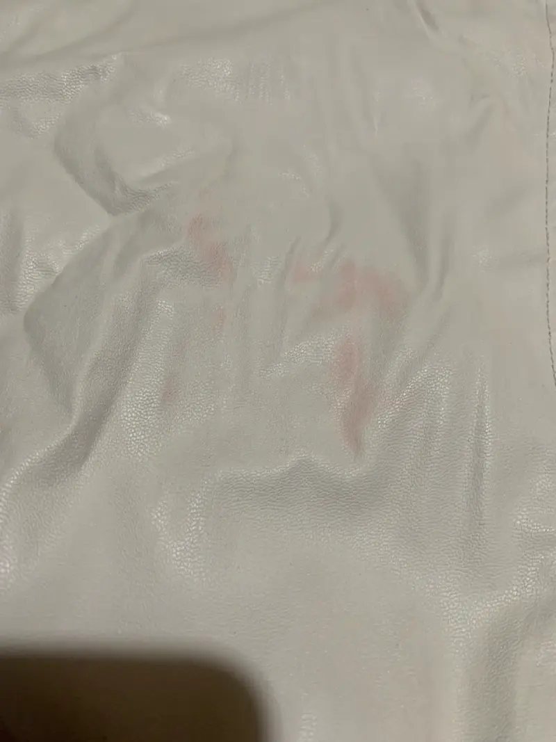 Chaqueta cuerina blanca - 5