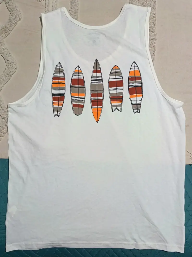 Polera sin mangas blanca California - 2