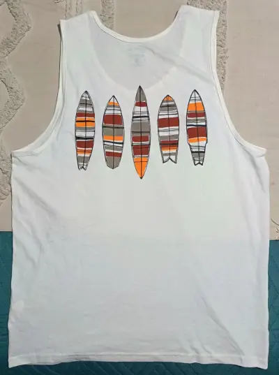 Polera sin mangas blanca California - miniatura 2