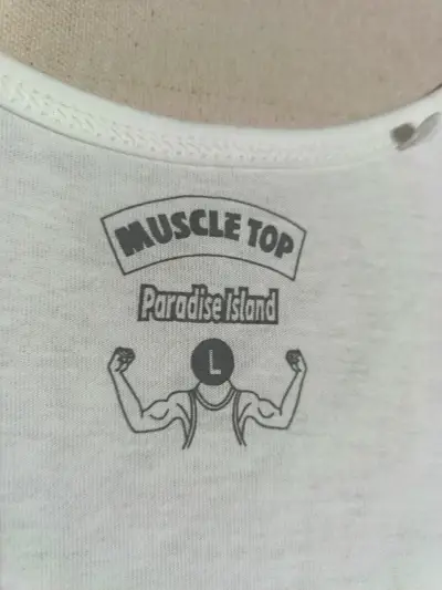 Polera sin mangas blanca California - miniatura 3