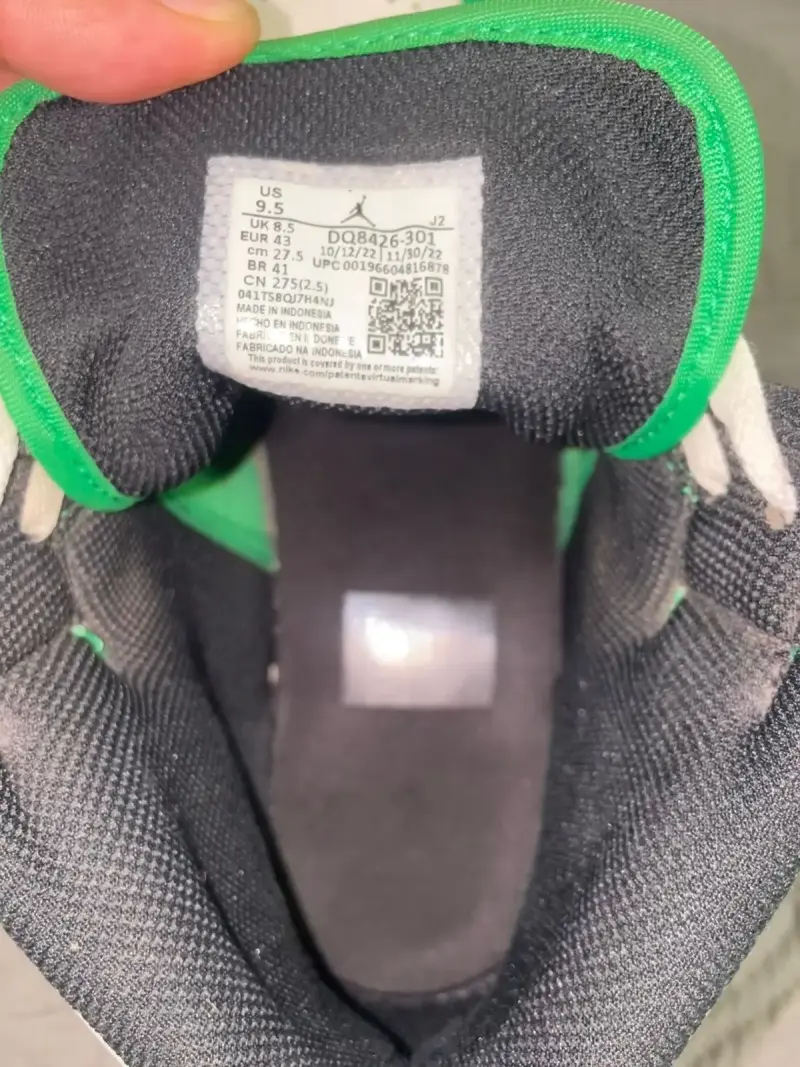 Zapatillas 42 deportivas verdes y blancas - 2