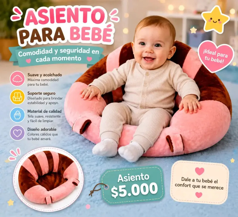 Asiento para bebé suave - 1