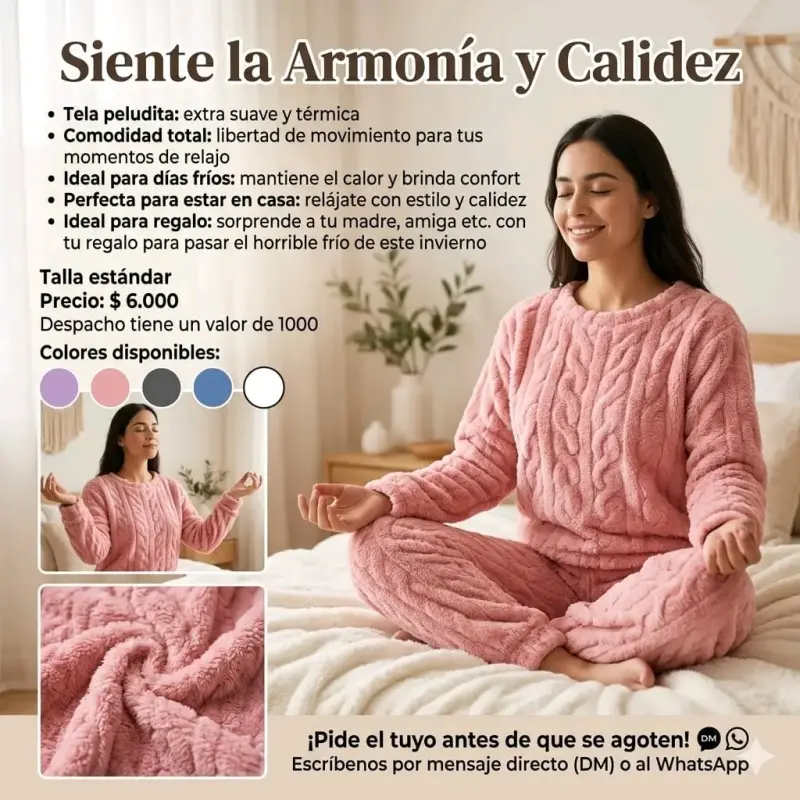 Pijama peludito para mujer - 2
