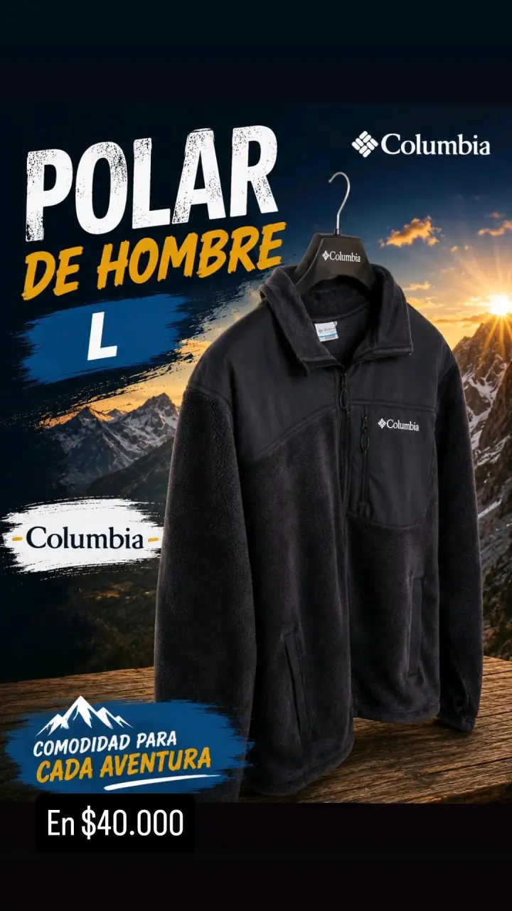 Polar de hombre Columbia negro