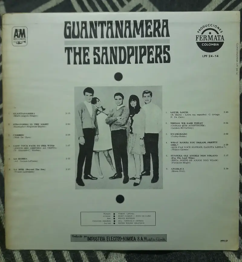 Vinilo The Sandpipers - Guantanamera - 2
