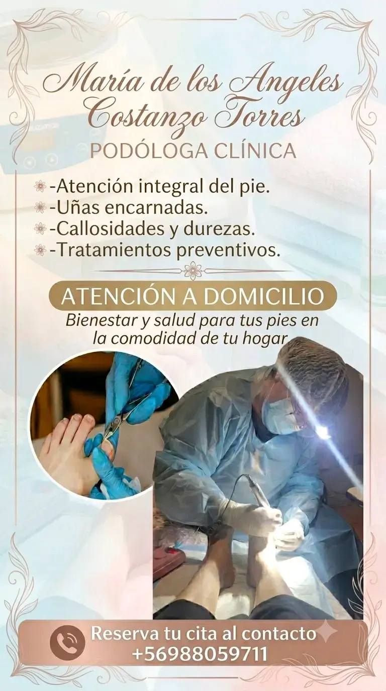Servicio Podología a domicilio.