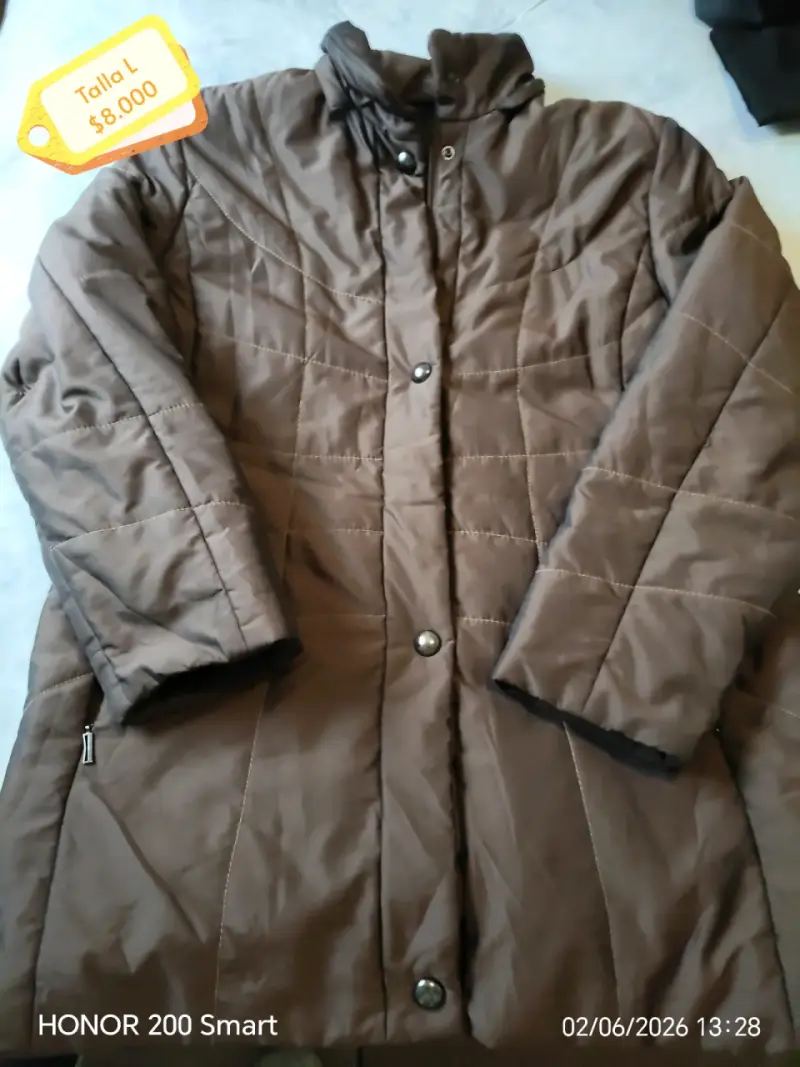 Parka morada con capucha - 3