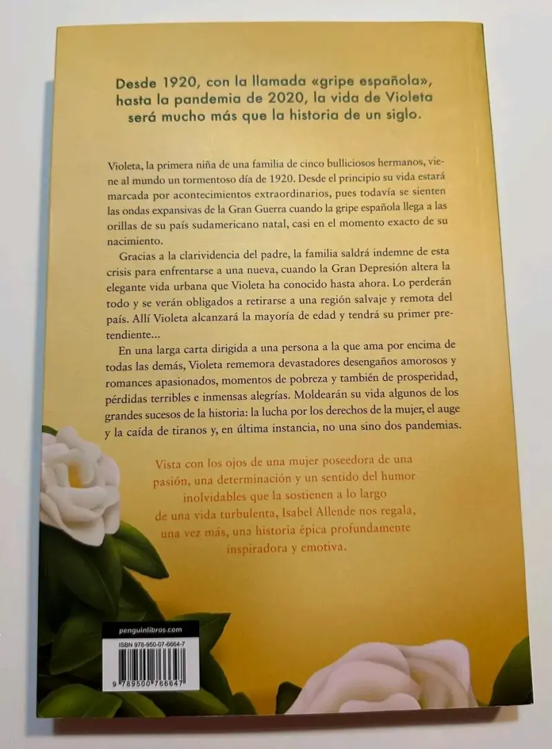 Libro 'Violeta' de Isabel Allende - 3