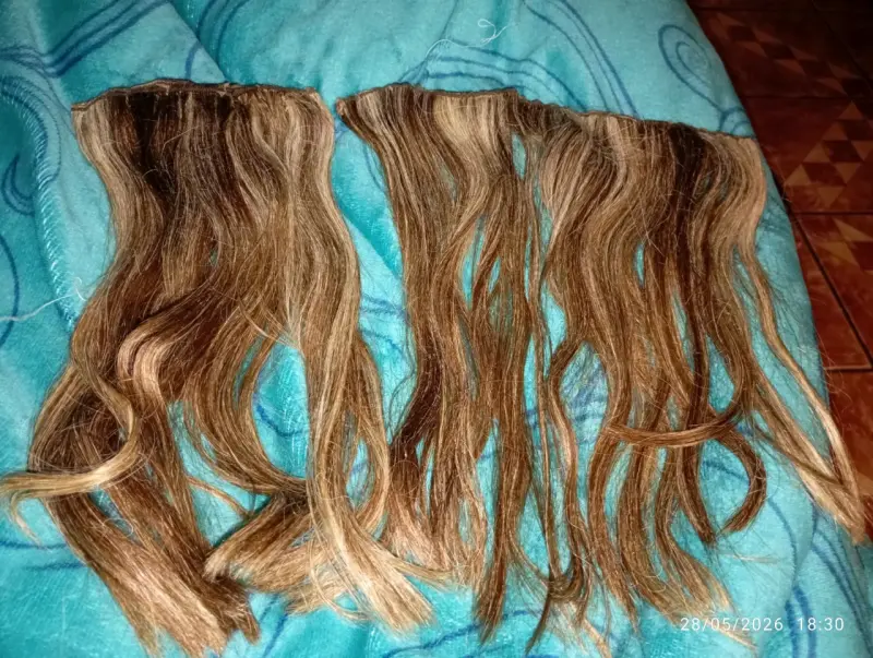 Extensión de cabello rubia - 2