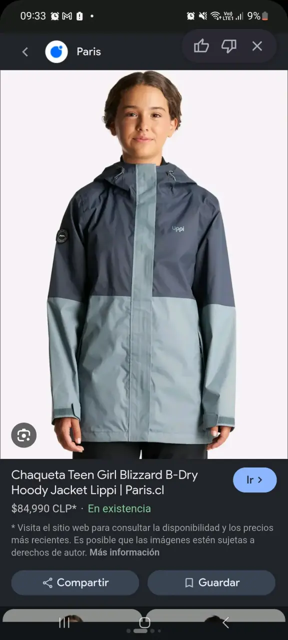 Chaqueta impermeable Upp azul - 5