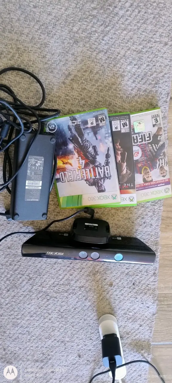Sensor Kinect Xbox 360 con juegos