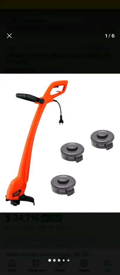 Orilladora de pasto Black+Decker - miniatura 1