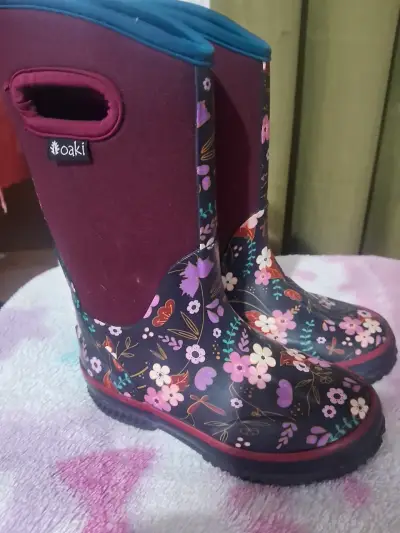 Botas impermeables floridas - miniatura 1