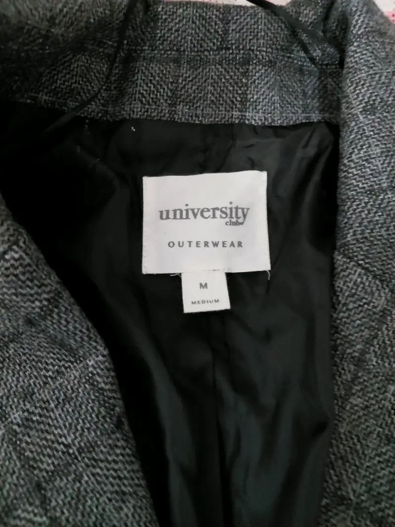 Blazer gris a cuadros - 3