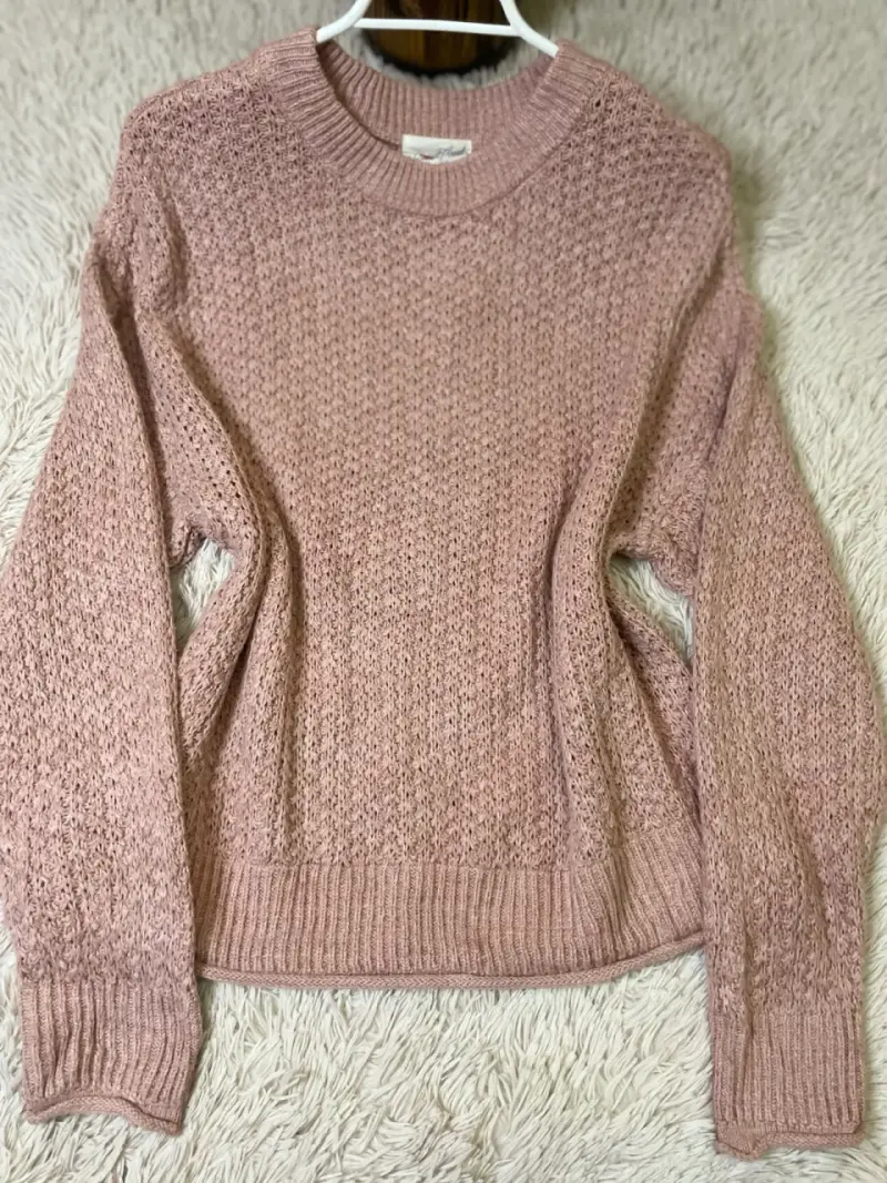 Suéter rosado de punto - 3