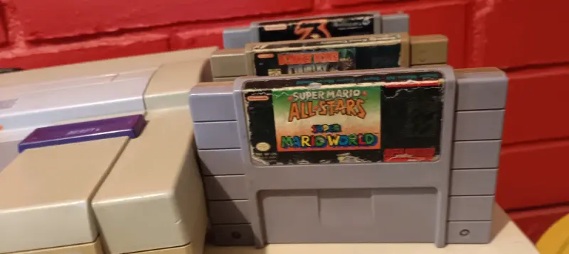 Consola Super Nintendo con controles - 4